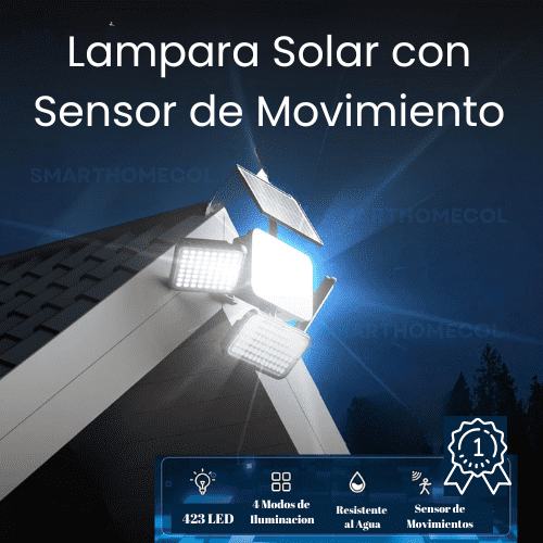 Lampara Solar con Movimiento