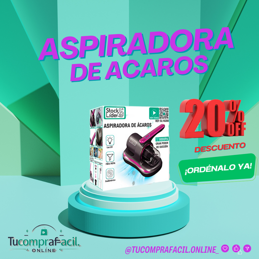 Aspiradora inalambrica Mata Ácaros