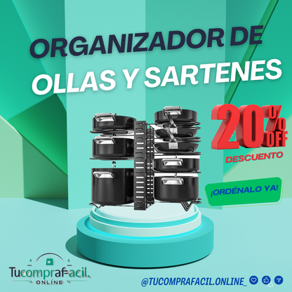 ORGANIZADOR DE OLLAS Y TAPAS