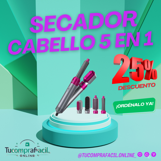 SECADOR PARA EL CABELLO 5 EN 1