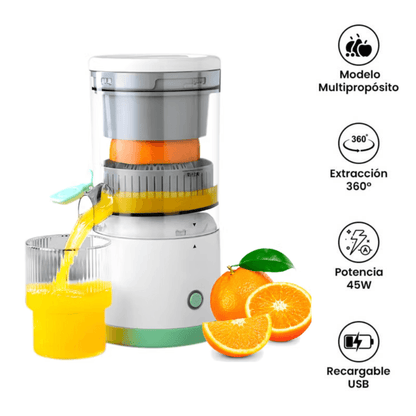 EXPRIMIDOR DE JUGO RECARGABLE